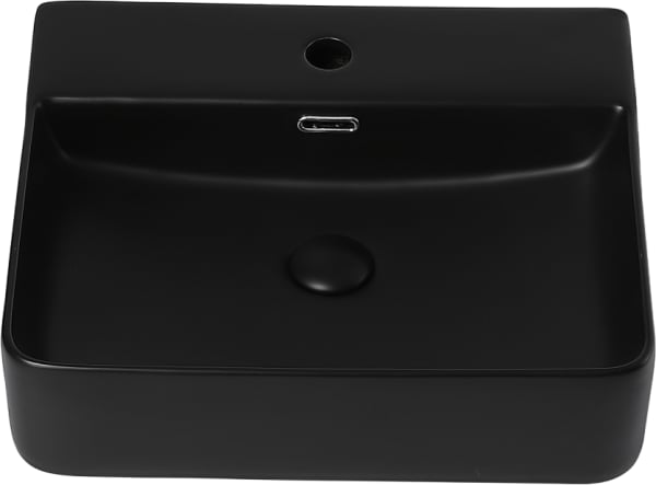 Накладная раковина Abber Rechteck AC2203MB матовая черная
