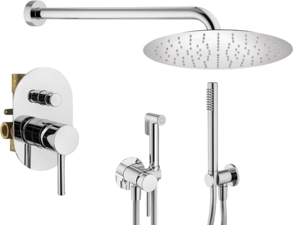 Комплект для ванной Plumberia Selection Ixo KITZXO15CR С ВНУТРЕННЕЙ ЧАСТЬЮ, хром