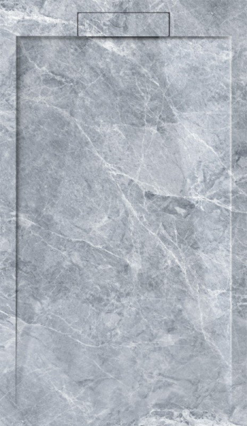 Поддон для душа Esbano Luxe ESPLM128VG серый мрамор