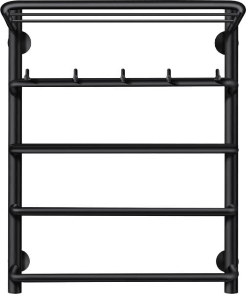 Полотенцесушитель электрический Secado Мерида 1 КСП 60x50, черный, R
