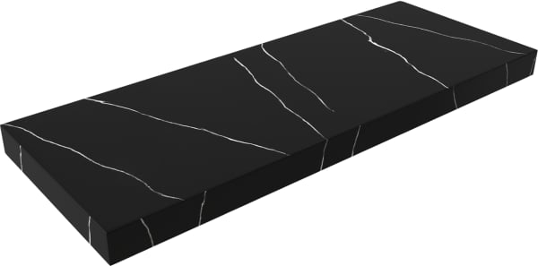 Столешница в ванную под раковину Armadi Art Flat Nero Marquina 120 с кронштейнами