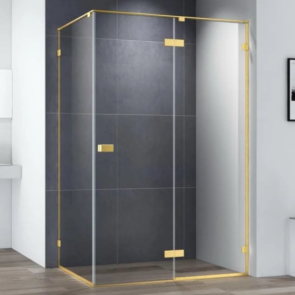 Душевой уголок Cezares Bellagio BELLAGIO-AH-1-120/80-C-BORO 120х80, брашированное золото
