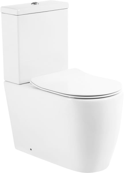 Унитаз-компакт напольный BelBagno Marino BB105CPR BB2034SC с микролифтом, безободковый, глянцевый бе