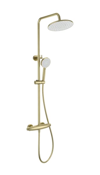 Душевая стойка Wonzon & Woghand CAPSULE WW-B3031-A-BG, брашированное золото