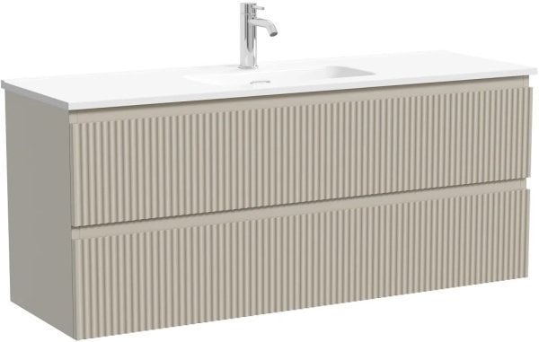 Тумба под раковину Sancos Snob R 120 подвесная Beige soft (капучино), SNR120/39CE