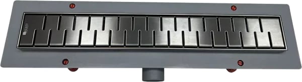 Душевой трап (лоток) Veconi Medium Graphite 750 брашированный графит