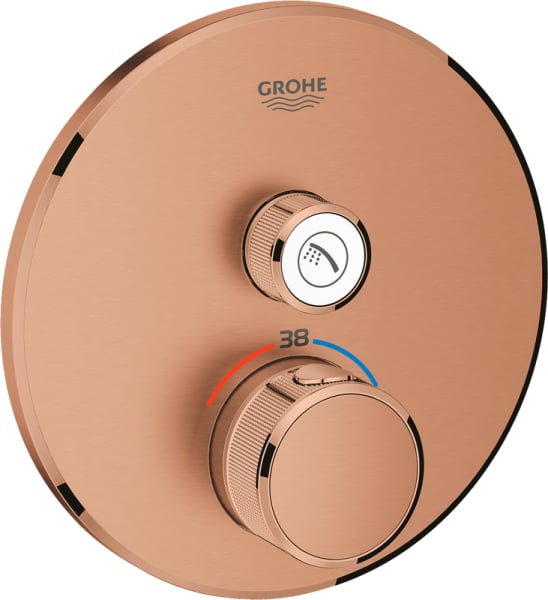 Термостатический смеситель встраиваемый Grohe Grohtherm SmartControl 29118DL0 для душа, теплый закат