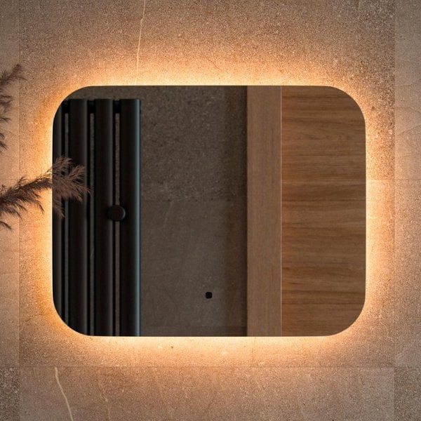 Зеркало Defesto Opti DF 2811RH 50х40 с LED-подсветкой, 3000К, инфракрасный выключатель