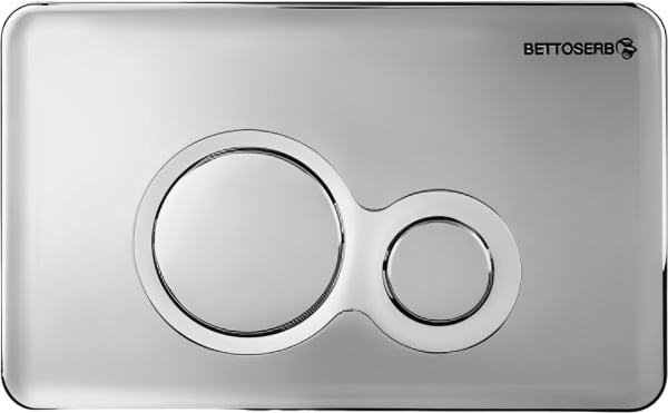 Кнопка смыва BETTOSERB Sava Fix Slim Jerez 40006465 хром глянец, хром матовый