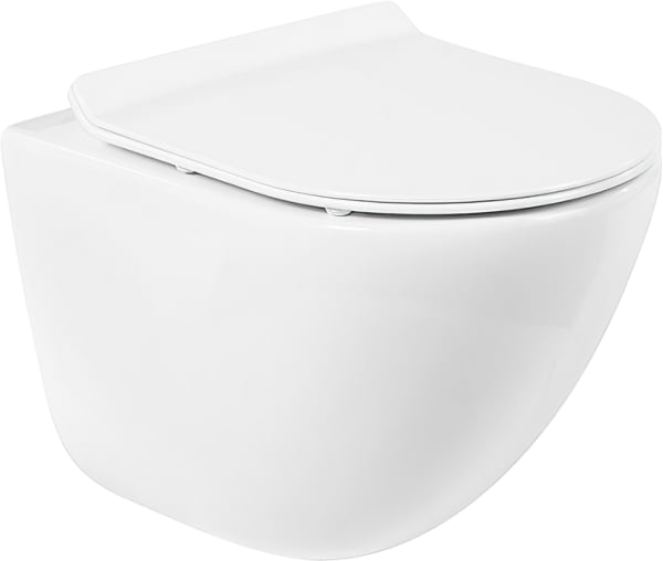 Унитаз подвесной BelBagno Amanda BB051CHR BB2111SC с микролифтом, безободковый
