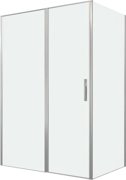 Душевой уголок Allen Brau Priority 140x90, профиль серебро браш, стекло прозрачное