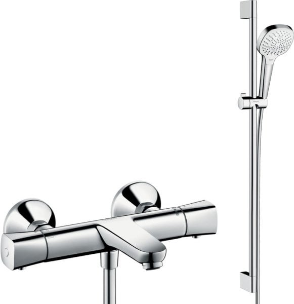 Термостатический смеситель Hansgrohe Ecostat universal 13123000, + Душевой гарнитур Hansgrohe Croma 