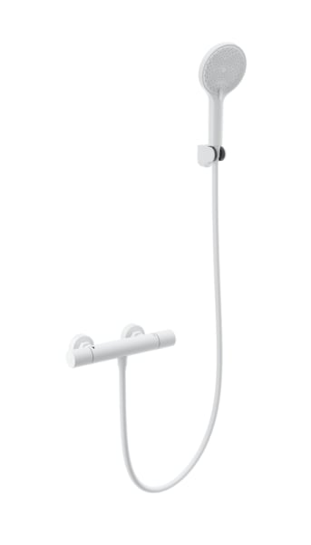 Термостатический смеситель Wonzon & Woghand WW-B3013-A-MW для душа, матовый белый