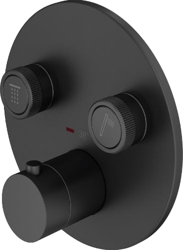 Термостатический смеситель встраиваемый Plumberia Selection PSBOX KITPSB1902NO С ВНУТРЕННЕЙ ЧАСТЬЮ, 