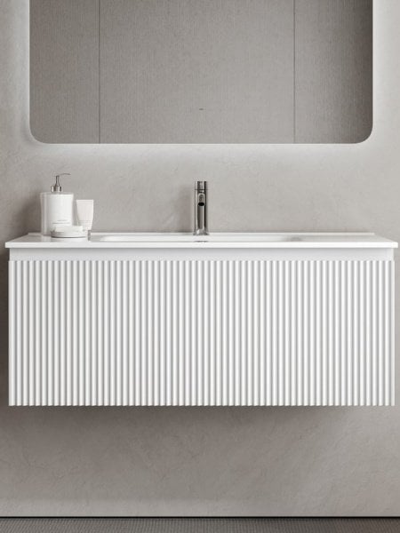 Тумба под раковину Sancos Snob R 1.0 100 подвесная Bianco (белый), SNR1.0100W