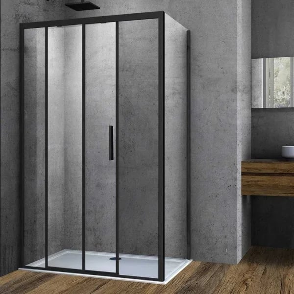 Душевой уголок Vincea Soft VSR-3SO9012CLB 120х90 см, профиль черный