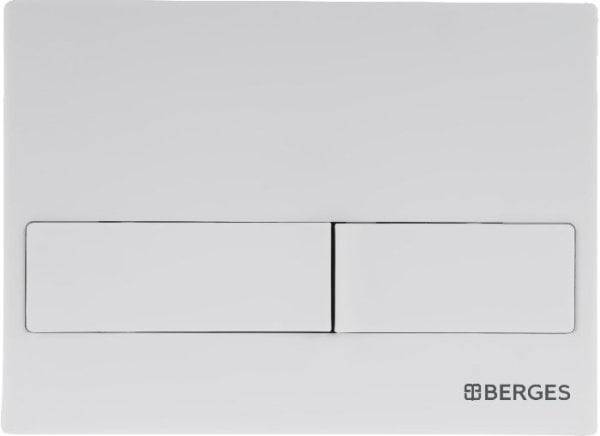 Кнопка смыва Berges Novum L4 белый, матовый