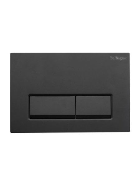 Кнопка смыва для инсталляции BelBagno BB-15R-NERO.M пластик, цвет матовый черный