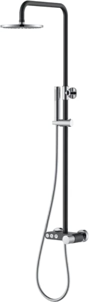 Душевая стойка Boheme Stick 128-BCR.2, black touch chrome