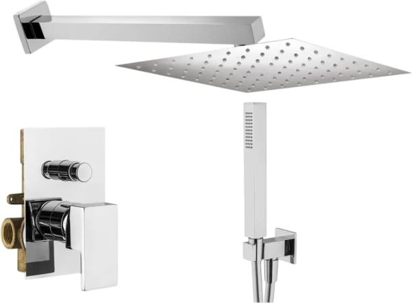 Душевой комплект Plumberia Selection Tag KITTG15CR, С ВНУТРЕННЕЙ ЧАСТЬЮ, хром