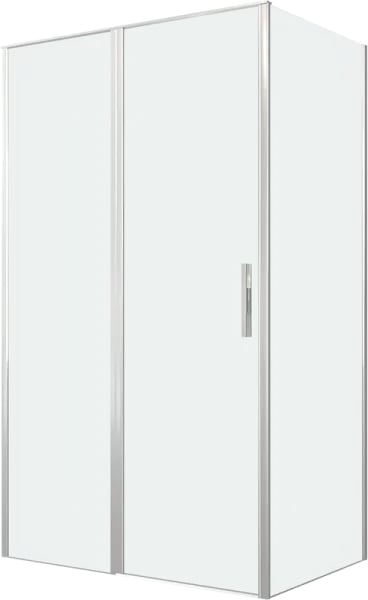 Душевой уголок Allen Brau Priority 120x80, профиль серебро браш, стекло прозрачное