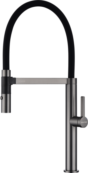 Смеситель для кухни Paulmark Leader Le214101-B с гибким изливом, беретта