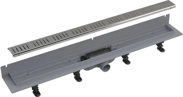 Душевой трап (лоток) AlcaPlast APZ30-850M с решеткой и опорами