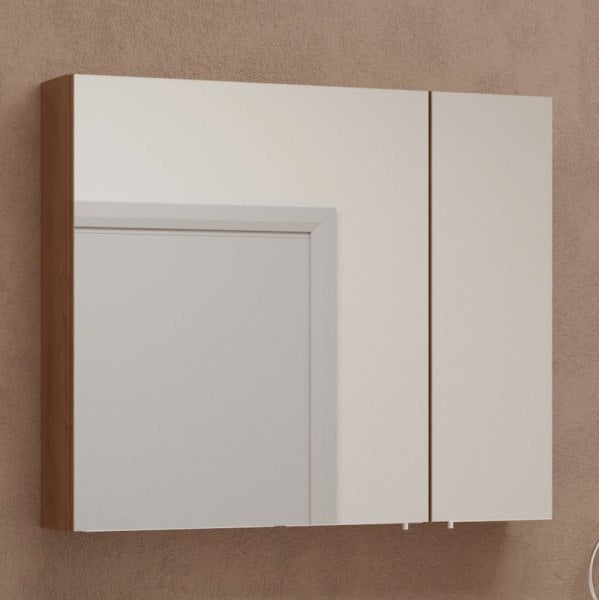 Зеркало-шкаф VitrA Mia 80 золотой дуб