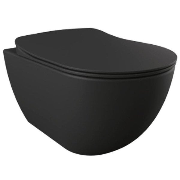 Чаша для унитаза подвесного Creavit Free FE320-11SM00E-0000 черный матовый