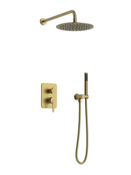 Душевой комплект ALTROBAGNO Юнион (Unione) 040111BG С ВНУТРЕННЕЙ ЧАСТЬЮ, матовое золото