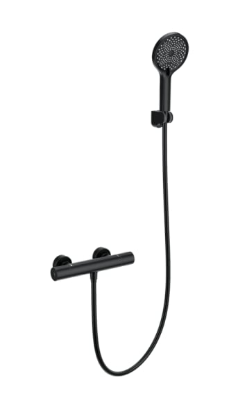 Термостатический смеситель Wonzon & Woghand WW-B3013-A-MB для душа, матовый черный