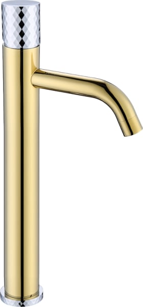 Смеситель для раковины Boheme Stick 122-GCR gold diamond chrome