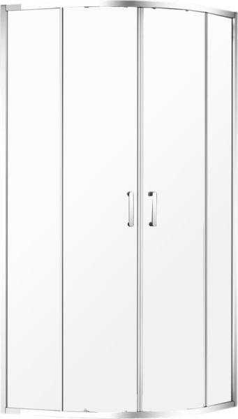 Душевой уголок AQUAme AQM3801F-9 90х90, профиль хром