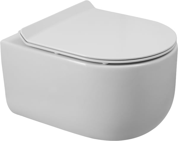 Унитаз подвесной BelBagno Soft BB084CH-TOR BB2111SC с микролифтом, безободковый, белый