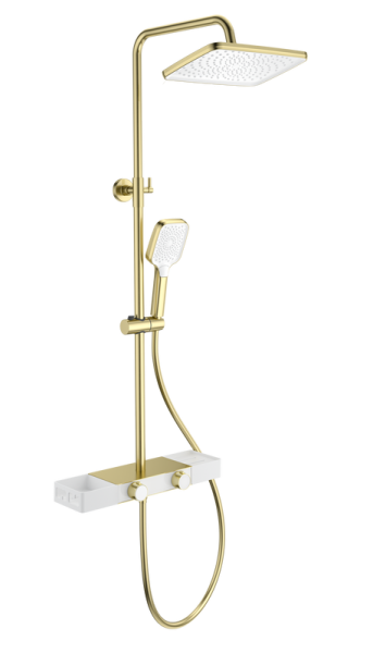 Душевая стойка Wonzon & Woghand Shelf WW-B3552-BG, брашированное золото