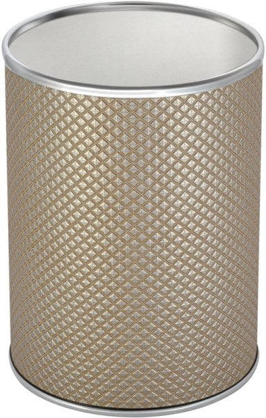 Мусорное ведро Geralis M-RBH-B темное, хром, 3 л