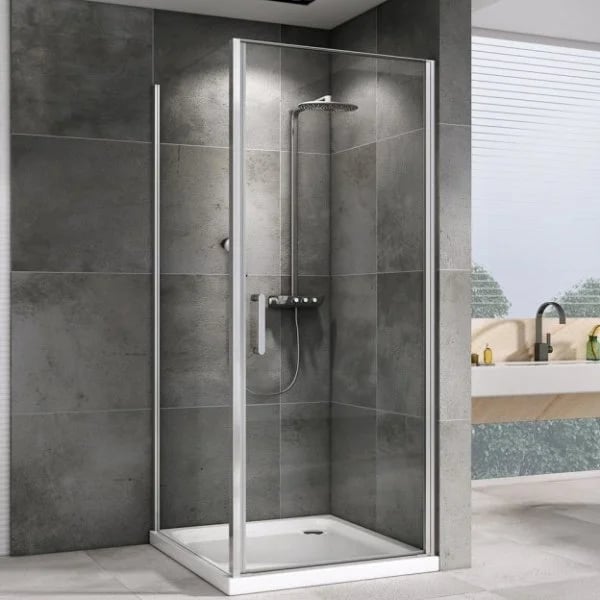 Душевой уголок Abber Sonnenstrand AG04100-S75 100x75, профиль хром, стекло прозрачное