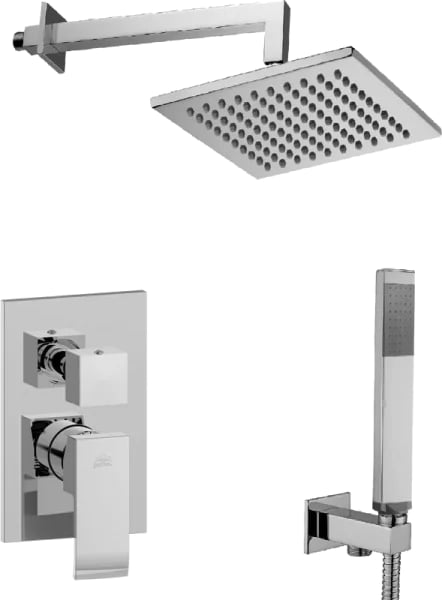 Душевой комплект Paffoni Elle KITEL018CR/M, С ВНУТРЕННЕЙ ЧАСТЬЮ, верхний душ 20 см, хром