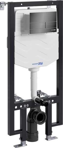 Система инсталляции для унитазов Wasserkraft Vils 56TLT.010.ME.PB04, с кнопкой смыва черной