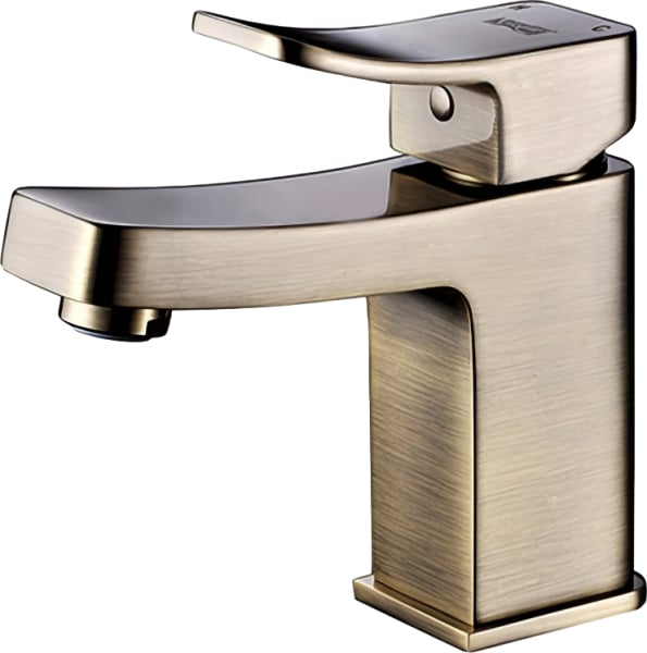 Смеситель для раковины Wasserkraft Exter 1603 светлая бронза