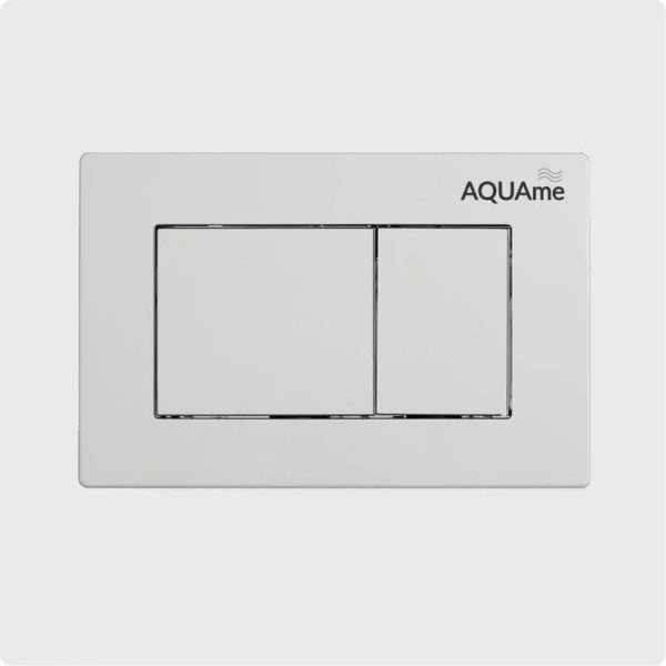 Кнопка смыва для унитаза AQUAme AQM4102W пластик, цвет белый