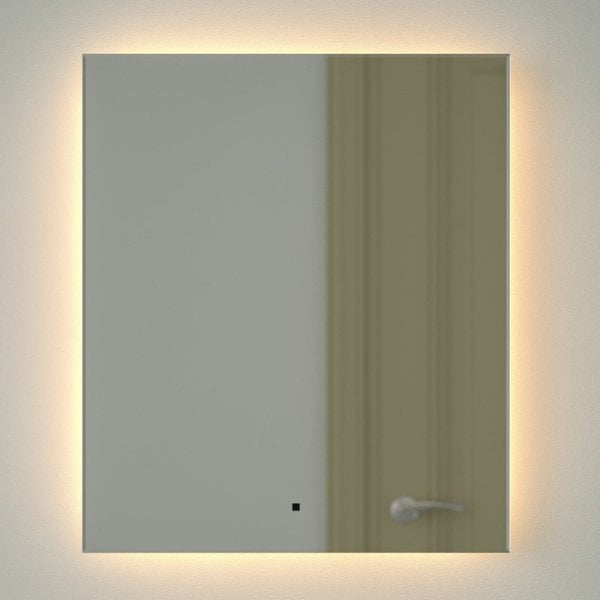 Зеркало Defesto Glow DF 2516R 60х70 с LED-подсветкой, 3000 K, инфракрасный выключатель