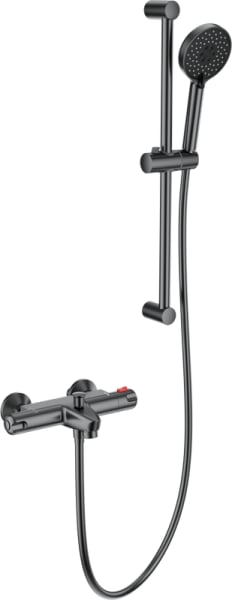 Термостатический смеситель Wonzon & Woghand WW-C2001-A-BGG, для ванны с душем, темный графит