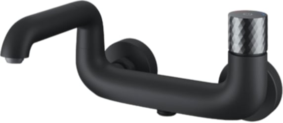 Смеситель для ванны с душем IDDIS Twist TWIBLBTi02WA, черный матовый