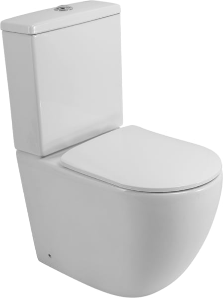 Унитаз-компакт напольный BelBagno Amanda BB051CPR BB051-2SC с микролифтом, безободковый, глянцевый б