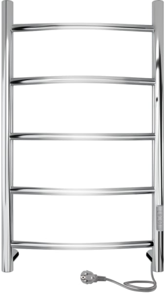 Полотенцесушитель электрический Indigo Arc Lux LCALE80-40Rt серебристый