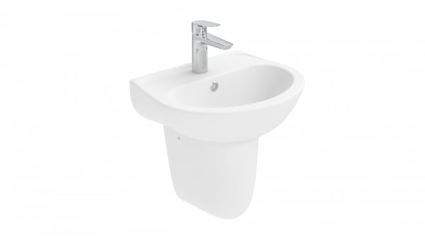 Раковина Creavit Oval TP145-00CB00E-0000 белая глянцевая