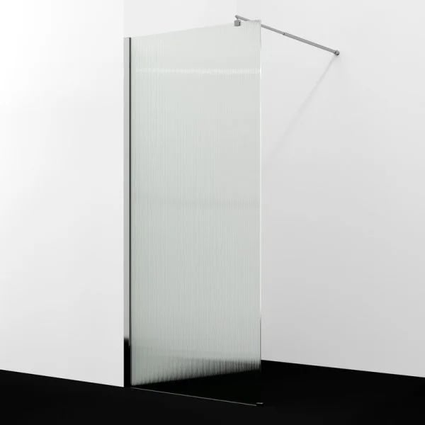 Душевая перегородка Wasserkraft Rur 30W 100 см, профиль хром, стекло рифленое