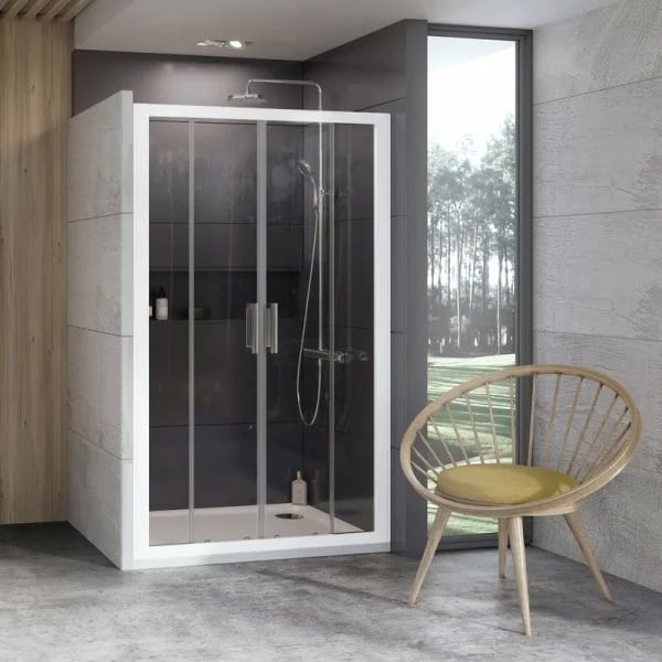 Душевая дверь в нишу Ravak 10° 10DP4-190 Transparent, профиль белый