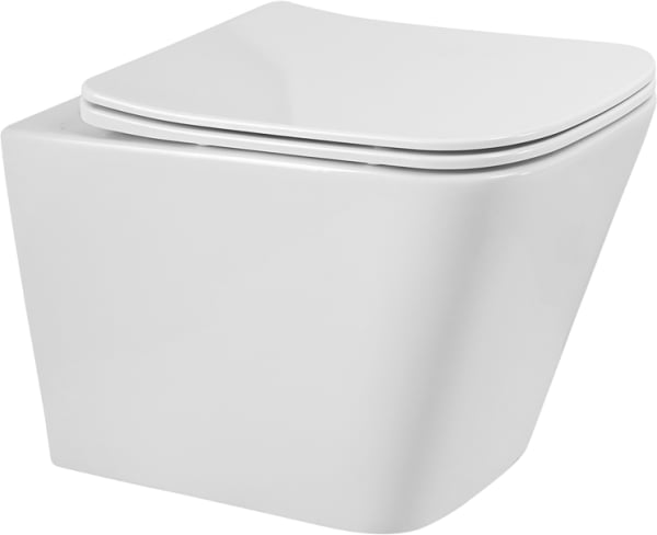 Унитаз подвесной BelBagno Ardente-R BB520CH-TOR BB052SC с микролифтом, безободковый, глянцевый белый